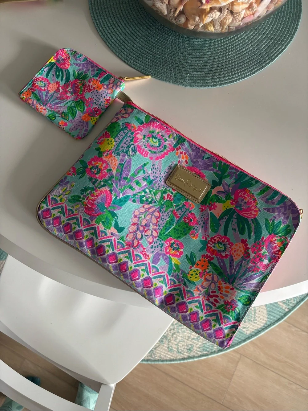 NWOT - Lilly Pulitzer Tech Pouch Set- Me and My Zesty - Picture 2 of 2